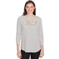 Petite Ruby Rd. Must Haves Ii Holiday Dogs Striped Knit Top - image 1