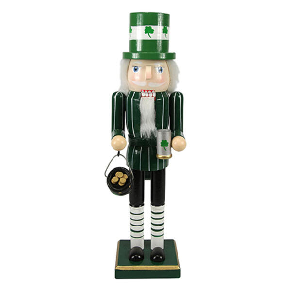 Northlight Seasonal 14in. Luck of the Irish Leprechaun Nutcracker - image 