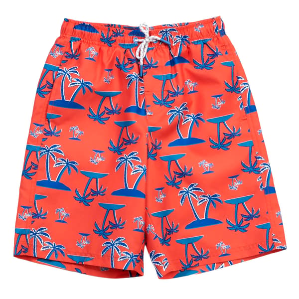 Boys (8-20) SURFZONE(R) Palm Tree Swim Trunks - image 