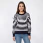 Womens Architect(R) Long Sleeve Stripe Crew Neck Sweater - image 1