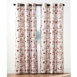 Montana Wildlife Print Grommet Panel Curtain