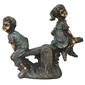 Santa's Workshop 17.5in. Boy & Girl on Teeter Totter Statue - image 1