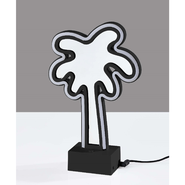 Simplee Adesso Infinity Neon Palm Tree Table/Wall Lamp