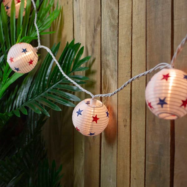 Northlight Seasonal Star Paper Lantern Lights - 10 Count