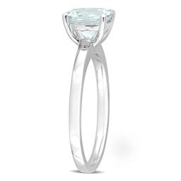 Gemstone Classics™ 10kt. White Gold Aquamarine Solitaire Ring