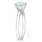 Gemstone Classics&#8482; 10kt. White Gold Aquamarine Solitaire Ring - image 3