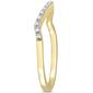 Diamond Classics&#8482; 10kt. Gold Diamond Curved Ring - image 2