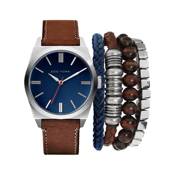 Zoo york watch 2024 and bracelet set