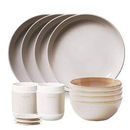 Corelle 16pc. Oat Stoneware Dinnerware Set