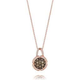 Le Vian(R) 14kt. Rose Gold Brown & White Diamond Pendant