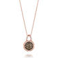 Le Vian(R) 14kt. Rose Gold Brown & White Diamond Pendant - image 1
