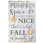 Northlight Pumpkin Spice Everything Nice Fall Wooden Wall Sign - image 2