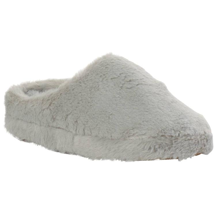 Womens Cuddl Duds Faux Fur Clog Slippers