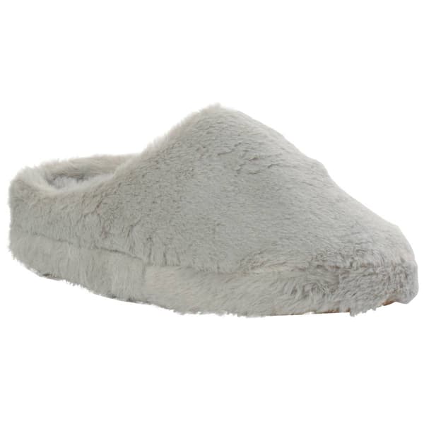 Womens Cuddl Duds Faux Fur Clog Slippers - image 