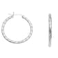 Marsala Sterling Silver Twisted Hoop Earrings - image 1