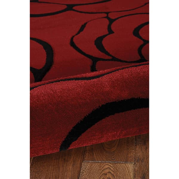 Linon Milan Collection Rose Accent Rug - 2x3