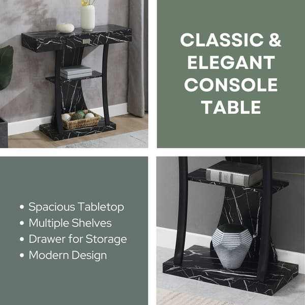 Convenience Concepts Newport 1 Drawer Harri Console Table