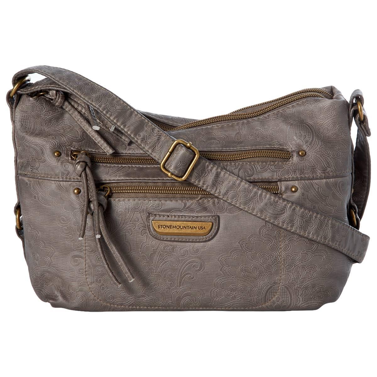 Stone Mountain Embossed Smokey Sofia Hobo