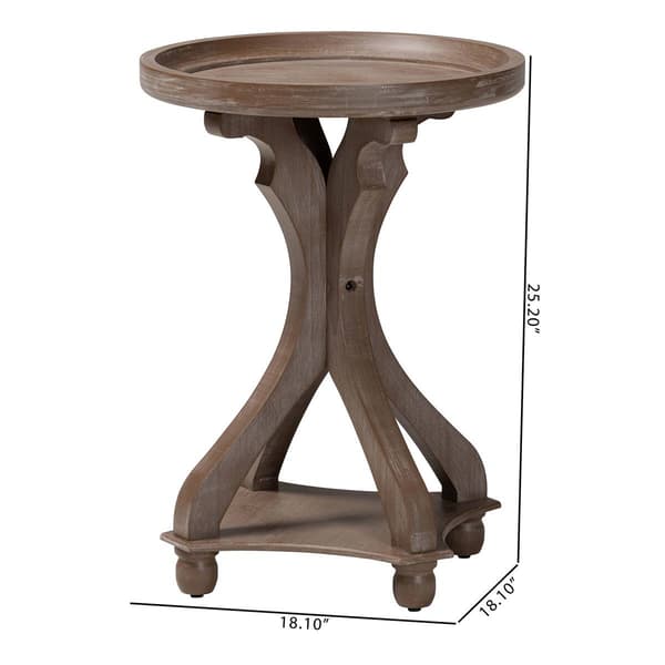 Baxton Studio Westlyn French Country End Table