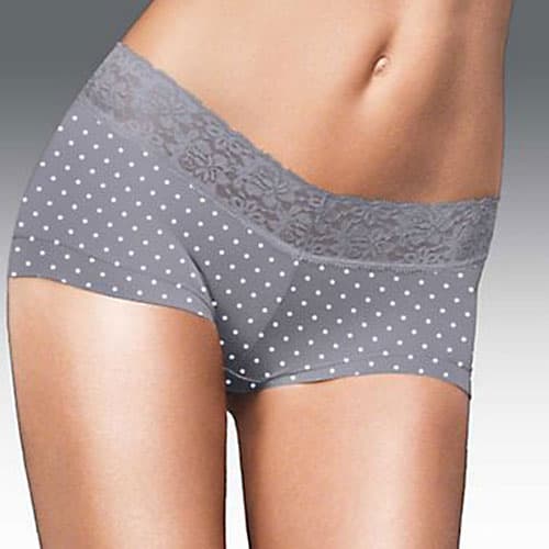 Womens Maidenform&#174; Cotton & Lace Boyshort Panties 40859