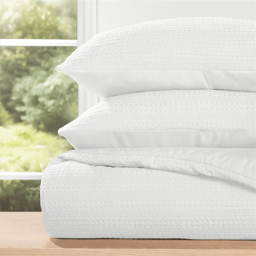 Soft Essentials Waffle Textured Ultra Soft Comforter Set