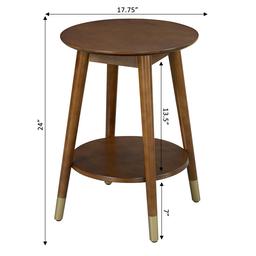 Convenience Concepts Wilson Mid Century Round End Table