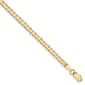 Unisex Gold Classics&#8482; 3mm. 14k Open Concave Curb Chain Necklace - image 2