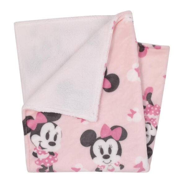 Disney Minnie Mouse Sherpa Baby Blanket