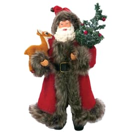 Santa's Workshop 15in Bass Fishing Claus Figurine Resin