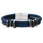 Mens Iron Saints Blue Layer Braided Bracelet - image 1