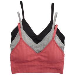 Womens Nautica 3pk. Flat Rib Texture Lounge Bras - NT2309-3PKB