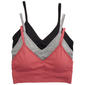 Womens Nautica 3pk. Flat Rib Texture Lounge Bras - NT2309-3PKB - image 1