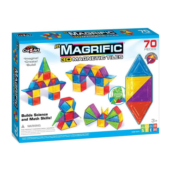 Cra-Z-Art&#8482; 70pc. Magrific Magnetic Tiles