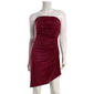 Juniors Emerald Sundae Strapless Asymmetrical Sheath Mini Dress - image 1