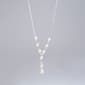 Rosa Rhinestones Pearl Halo Y-Necklace - image 1