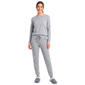 Womens Poppy & Clay Long Sleeve Diamond Pointelle Pajama Set - image 2