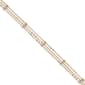 Gold Classics(tm) 14kt. Tri Color 3 Strand Diamond Cut Beaded Anklet - image 1