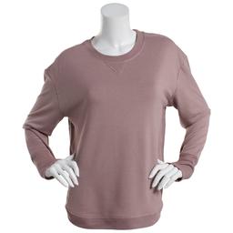 Womens Starting Point French Terry Long Sleeve Crew Neck Top