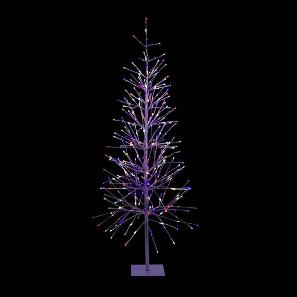 Alpine 6ft. Pre-Lit Silver Foil Christmas Tree - image 