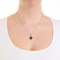 Athra 18in. Silver Plated Green Turtle Pendant Necklace - image 3