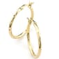 Danecraft 24kt. Gold/Sterling 3/4in. Hoop Earrings - image 1