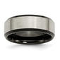 Mens Endless Affection&#40;tm&#41; 8mm Black IP-Plated 8mm Brushed Band - image 1