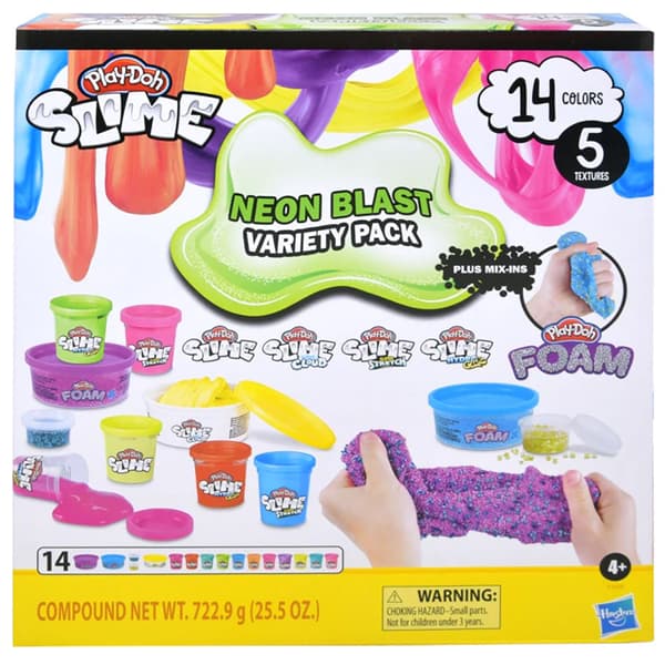Slime & Foam Neon Blast Variety Pack - image 