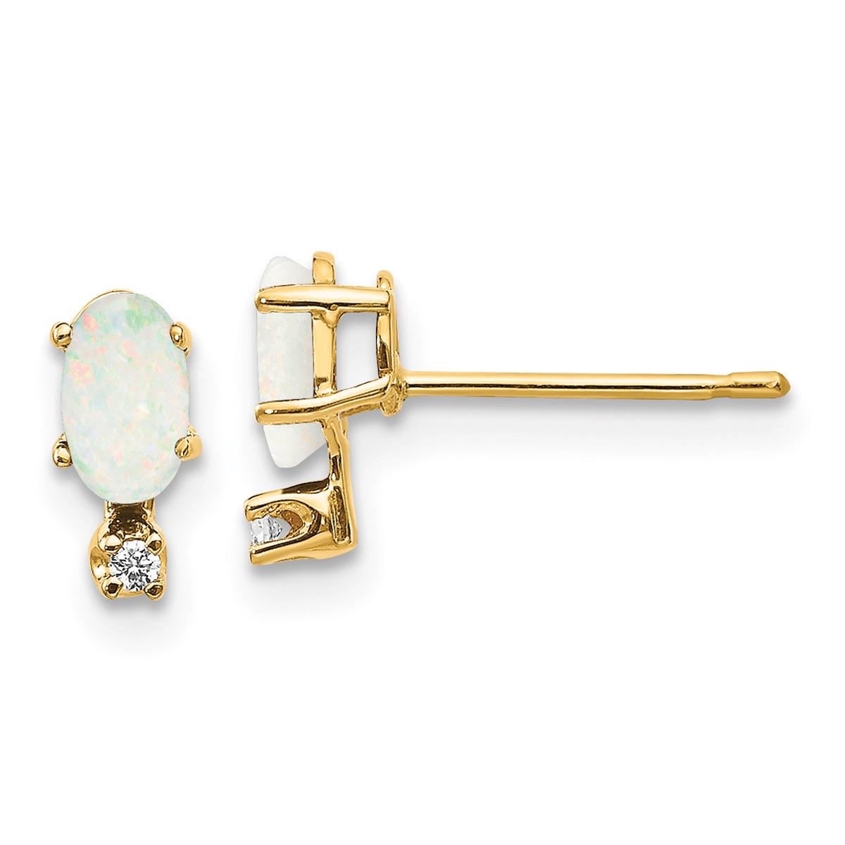 Gemstone Classics™ 14kt. Yellow Gold October Stud Earrings