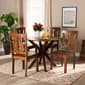 Baxton Studio Mare Walnut Brown Finished Wood 5pc. Dining Set - image 7