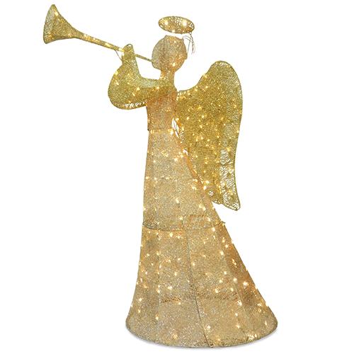 National Tree 5ft. Angel Decoration with LED Lights - image 