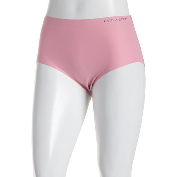 Womens Laura Ashley(R) Brushed Micro Laser Brief Panties LS4063BV