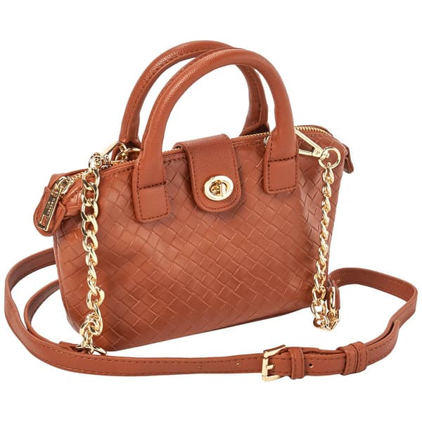 Madden Girl Woven Mini Tote Crossbody