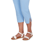 Petite Hearts of Palm Smooth Sailing Solid Pull On Capris - image 5