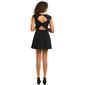 Juniors Dear Moon Cap Sleeve Knot Back Skater Dress - image 3